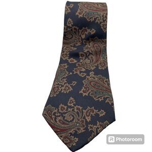 The Rogue and Good Company Men's Blue Paisley Tie 100%‎ Silk Jackson MS